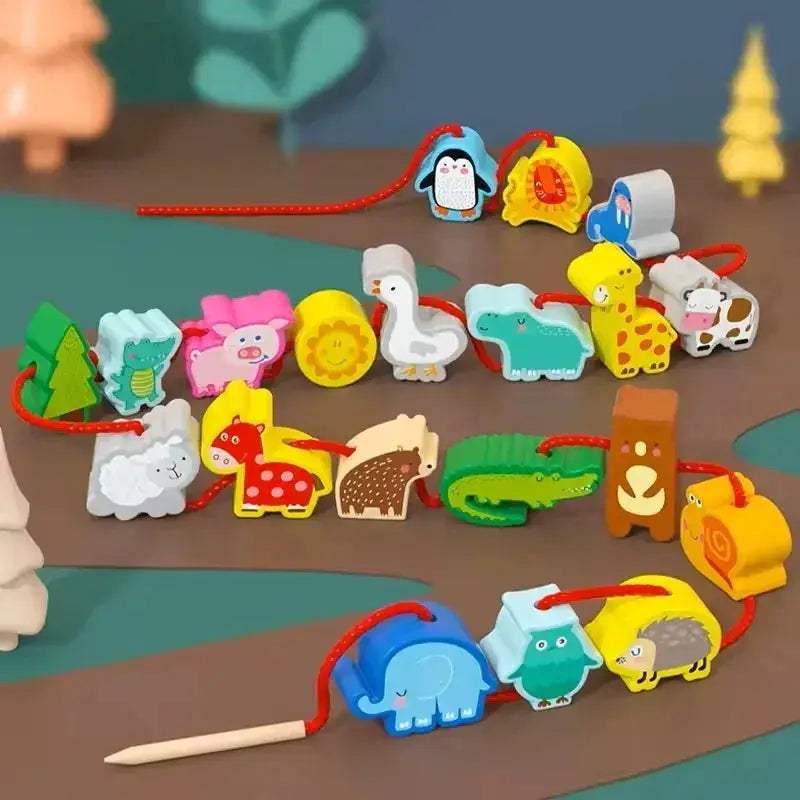 Montessori Wooden Bead Toys For DIY Learning Development - ToylandEU