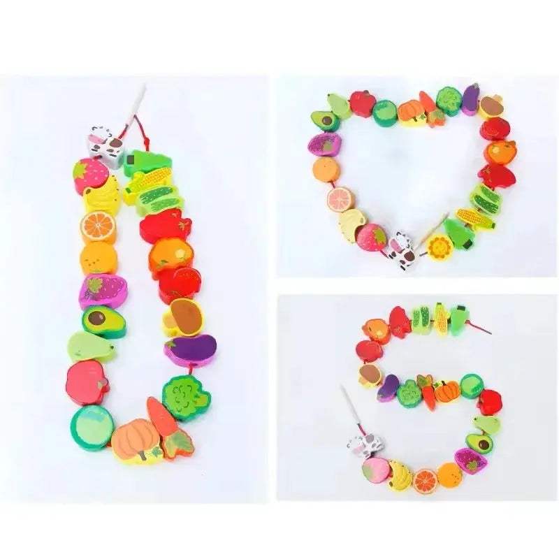 Montessori Wooden Bead Toys For DIY Learning Development - ToylandEU