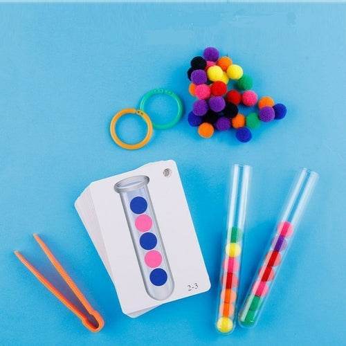 Montessori Wooden Clip Beads & Chopsticks - Kids' Brain Training Toy - ToylandEU
