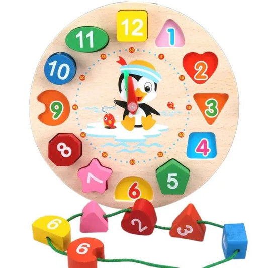  Montessori Wooden Clock Puzzle For Kids Education Gift -  ToylandEU™
