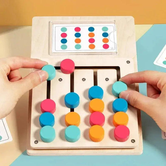  Montessori Wooden Color Shape Matching Puzzle For Kids Safe -  ToylandEU™