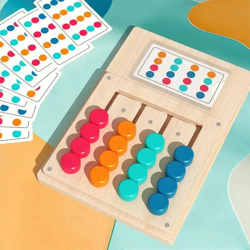  Montessori Wooden Color Shape Matching Puzzle For Kids Safe -  ToylandEU™