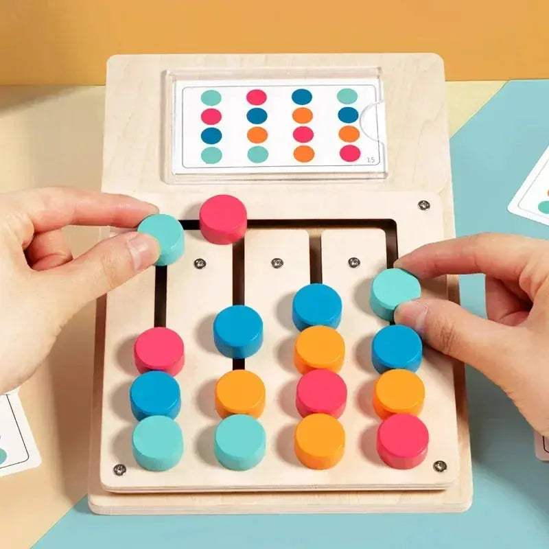 Montessori Wooden Color Shape Matching Puzzle for Early Learning - ToylandEU