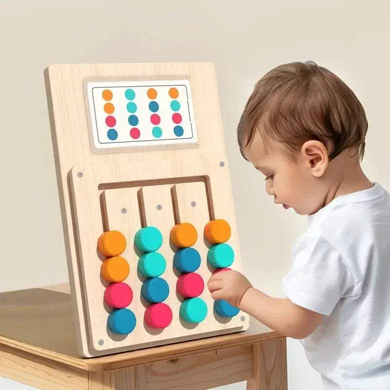 Montessori Wooden Color Shape Matching Puzzle for Early Learning - ToylandEU