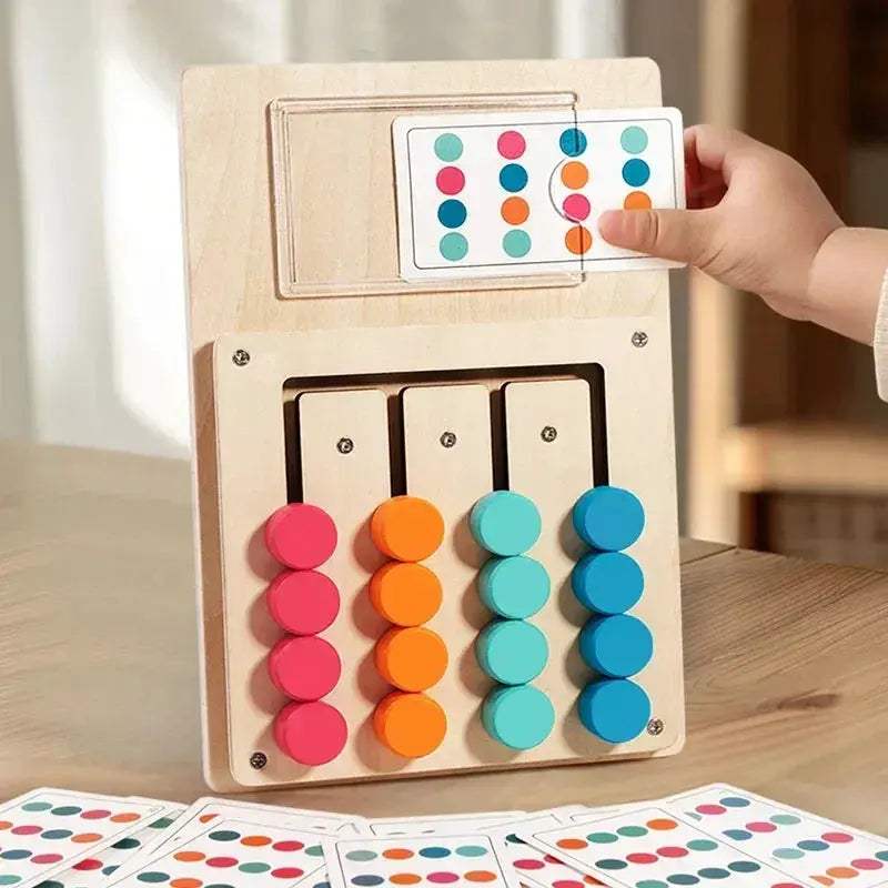 Montessori Wooden Color Shape Matching Puzzle for Early Learning - ToylandEU