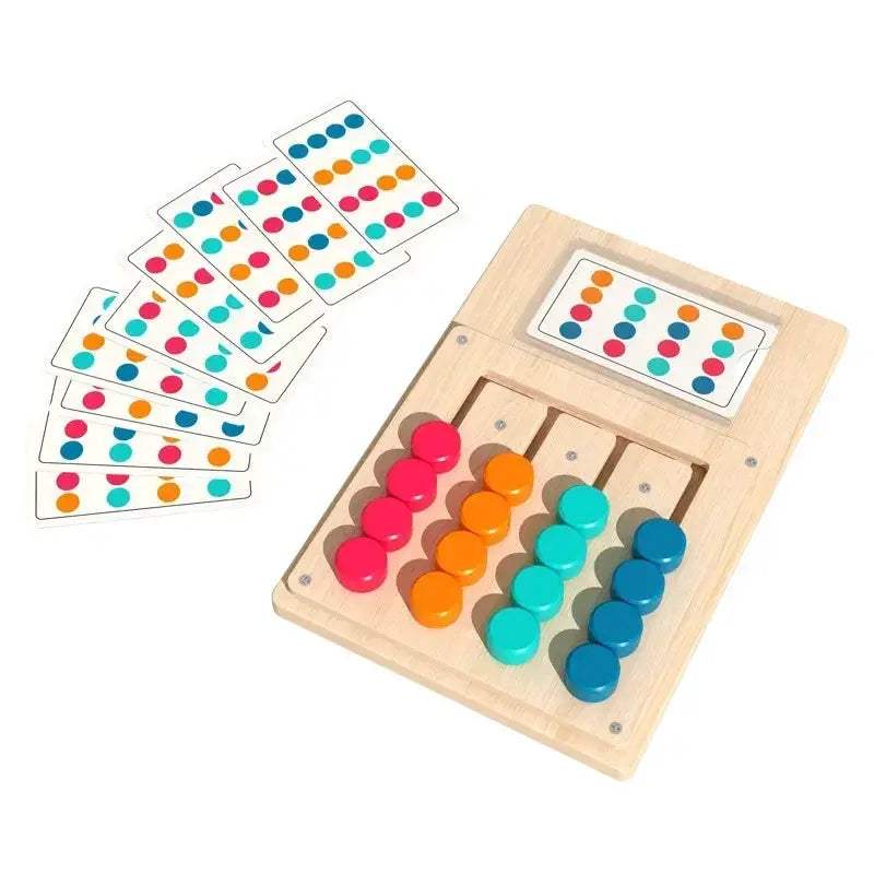 Montessori Wooden Color Shape Matching Puzzle for Early Learning - ToylandEU
