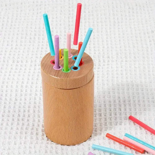  Montessori Wooden Color Sorting Toy For Toddlers Sturdy -  ToylandEU™