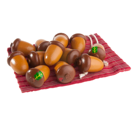 Montessori Wooden Counting Acorns Set for Sorting and Learning - ToylandEU