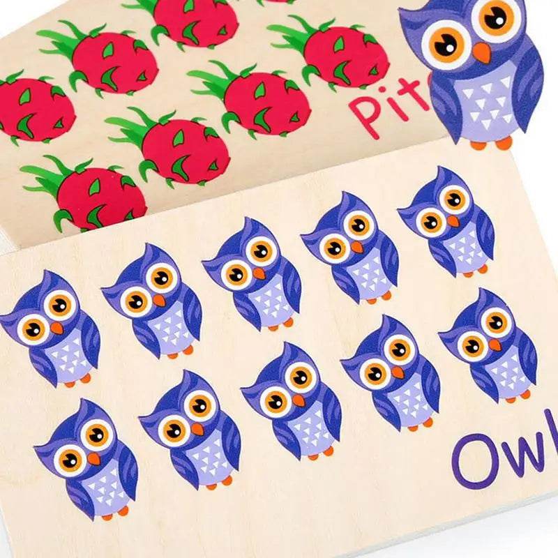 Montessori Wooden Counting Peg Board: Fun Math Learning for Kids - ToylandEU