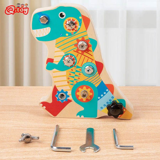 Montessori Wooden Toys Pretend Play Set Dinosaur Tool Set - ToylandEU