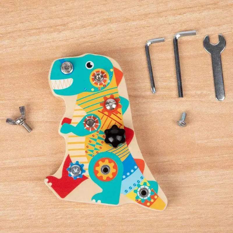 Montessori Wooden Toys Pretend Play Set Dinosaur Tool Set - ToylandEU
