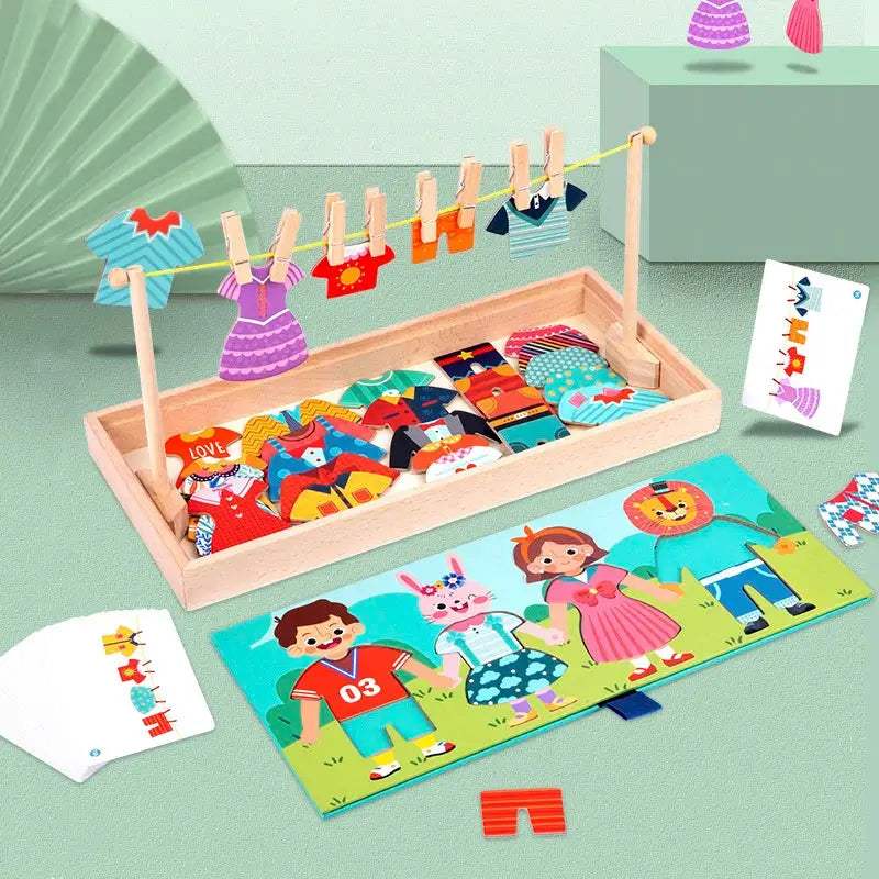 Montessori Wooden Educational Puzzle For Kids Sorting - ToylandEU