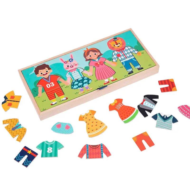 Montessori Wooden Educational Puzzle For Kids Sorting - ToylandEU