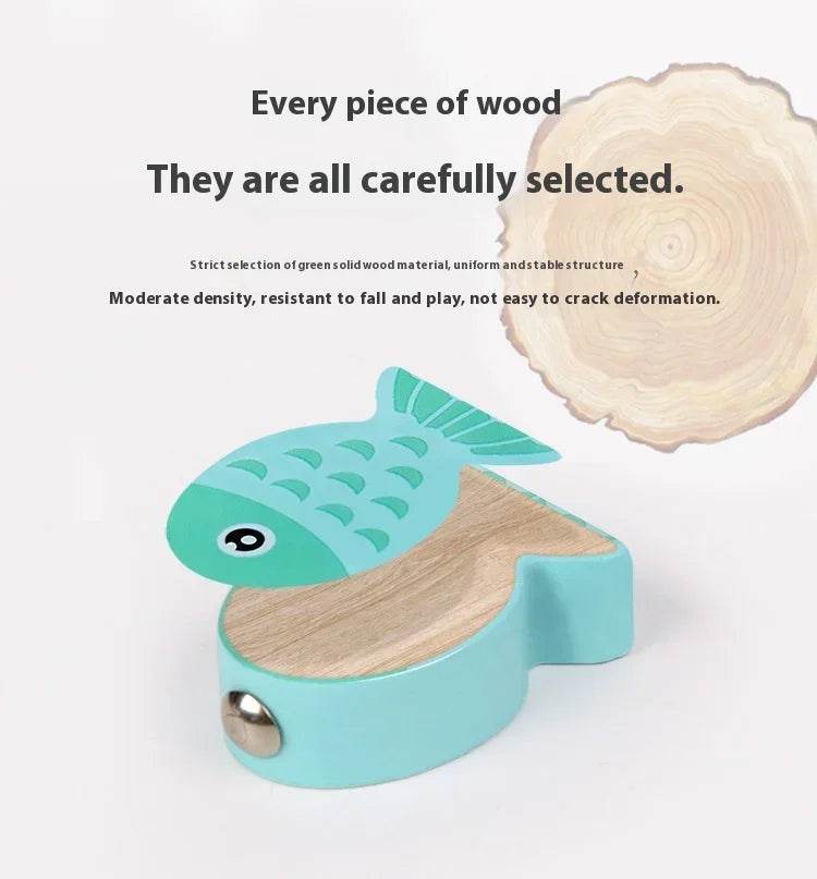 Wooden Children Fishing Toys Baby Montessori Early Education Toys Kids Ability Training Game Toddler Number Alphabet Learning - ToylandEU