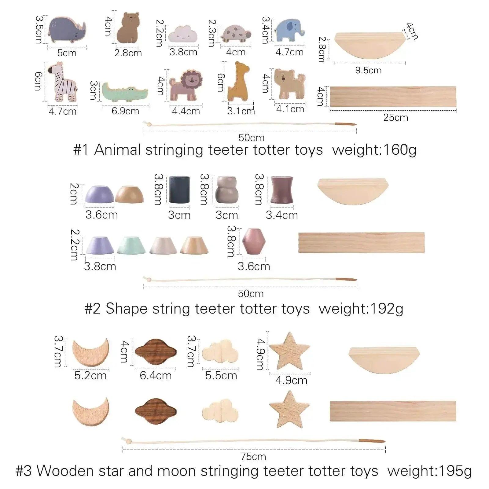  Montessori Wooden Forest Blocks Stacking Toys For Baby Forest House Learning Set -  ToylandEU™