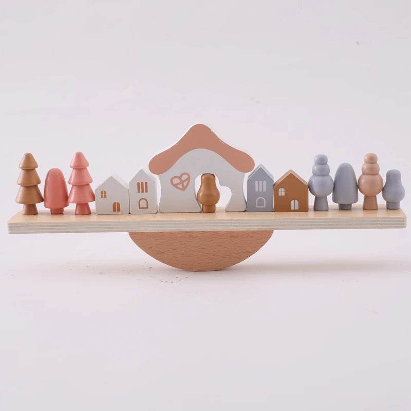 Montessori Sensory Toys Stacking Toys for Baby Forest Houses Wooden Forest Blocks Early Childhood Education Gift - ToylandEU