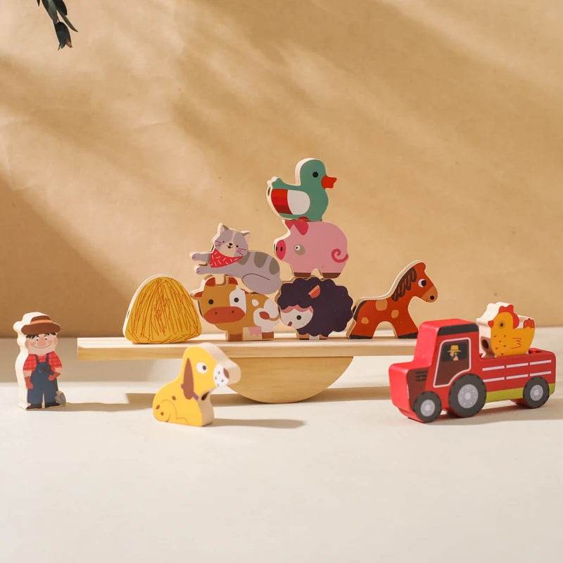 Montessori Sensory Toys Stacking Toys for Baby Forest Houses Wooden Forest Blocks Early Childhood Education Gift - ToylandEU