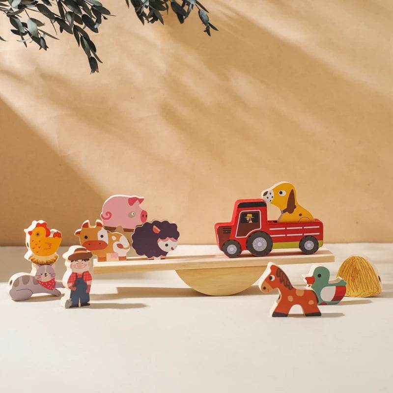 Montessori Sensory Toys Stacking Toys for Baby Forest Houses Wooden Forest Blocks Early Childhood Education Gift - ToylandEU