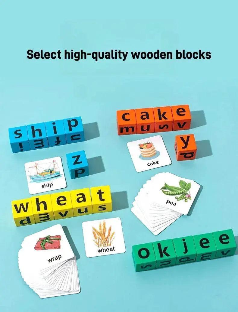  Montessori Wooden Letter Blocks 40 Cards 20 Blocks -  ToylandEU™