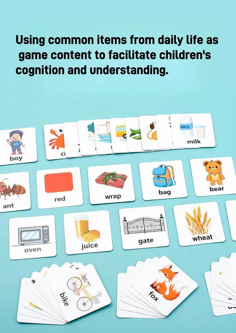 Children's English Card Montessori Wooden Letter Building Blocks Parent-Child Interaction Spelling Battle Desktop Games - ToylandEU