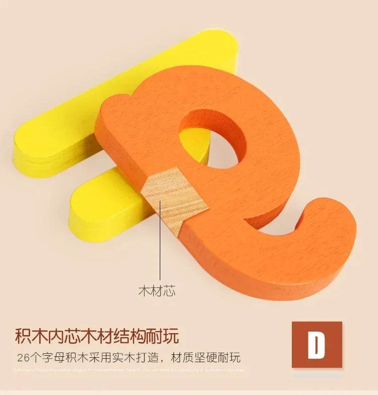 Montessori Word Puzzle Wooden Letters For Preschoolers - ToylandEU