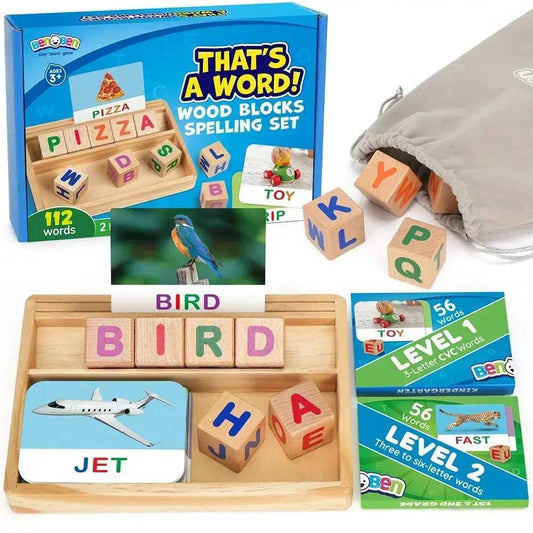  Montessori Wooden Letter Spelling Games Eco For Kids -  ToylandEU™
