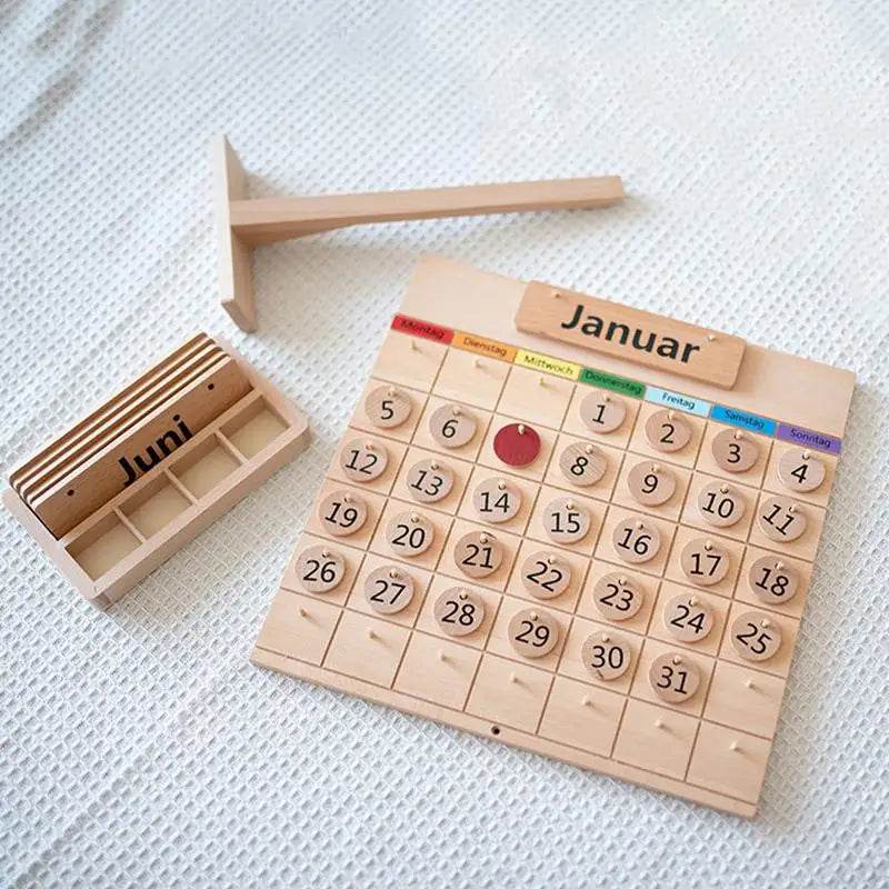 Interactive Montessori Magnetic Calendar for Kids – Fun Learning Toy - ToylandEU