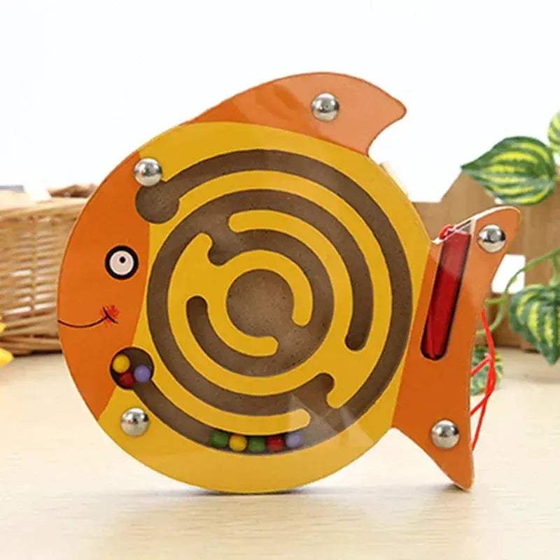 Montessori Wooden Magnetic Maze Educational Toy For Kids - ToylandEU