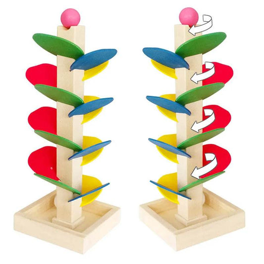 Montessori Wooden Marble Run Track Game - Fun Learning for Kids - ToylandEU