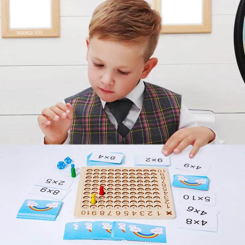 Montessori Wooden Math Board: Fun Learning for Addition & Multiplication - ToylandEU