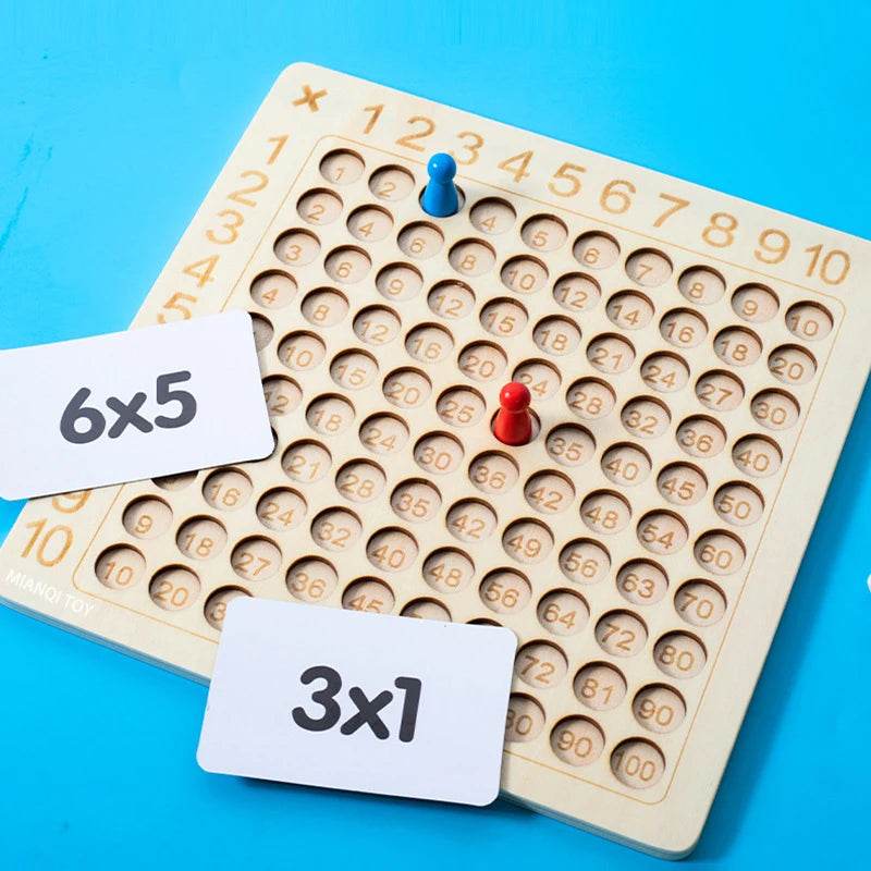Montessori Wooden Math Board: Fun Learning for Addition & Multiplication - ToylandEU