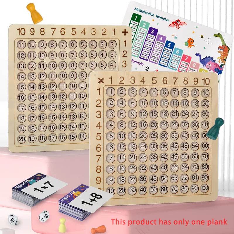 Montessori Wooden Math Board: Fun Learning for Addition & Multiplication - ToylandEU