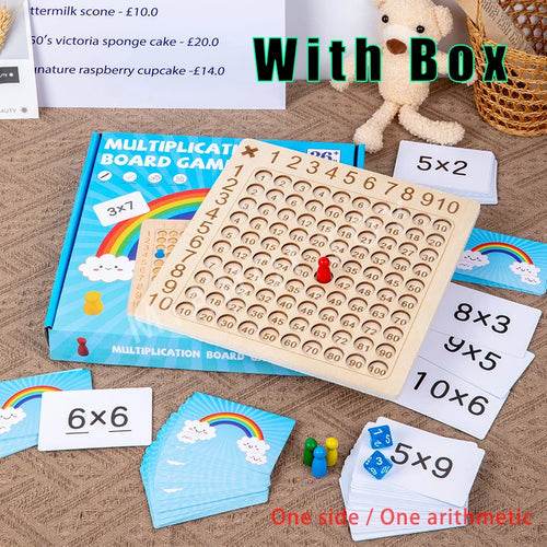 Montessori Wooden Math Board: Fun Learning for Addition & Multiplication - ToylandEU