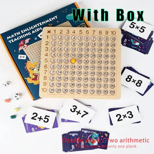 Montessori Wooden Math Board: Fun Learning for Addition & Multiplication - ToylandEU