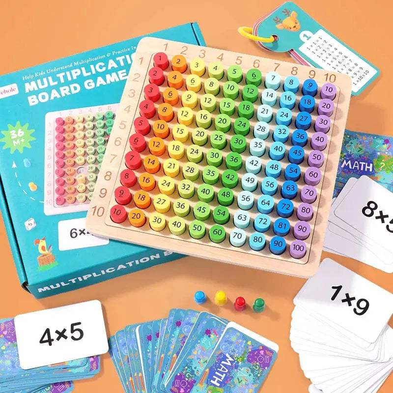 Montessori Wooden Math Toys For Kids Multiplication Practice - ToylandEU