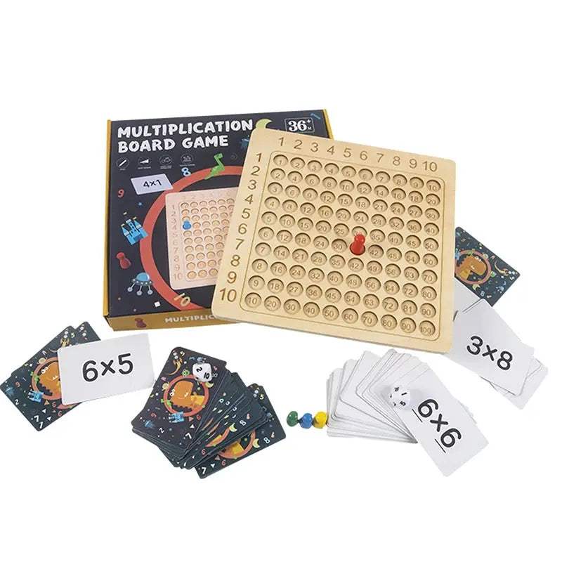 Montessori Wooden Math Toys For Kids Multiplication Practice - ToylandEU