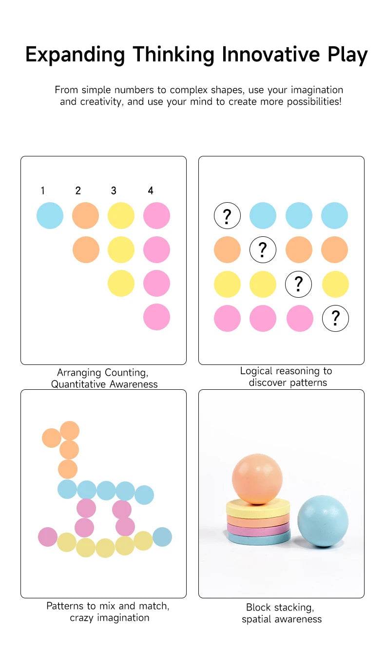 Montessori Wooden Multifunction Toys Color Spinning Coin Box Children Puzzle Sensory Early Education Game Toys Gift - ToylandEU