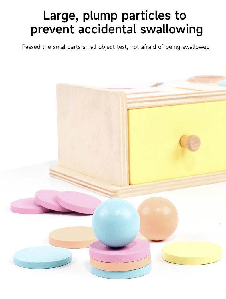 Montessori Wooden Multifunction Toys Color Spinning Coin Box Children Puzzle Sensory Early Education Game Toys Gift - ToylandEU