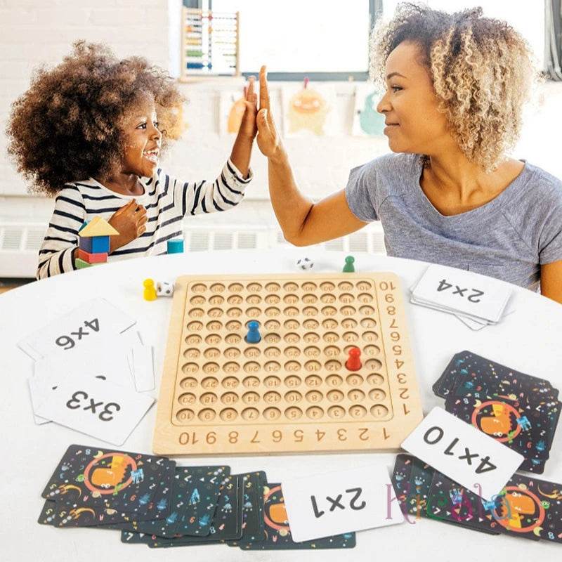 Montessori Wooden Multiplication Game: Fun Math Learning for Kids - ToylandEU