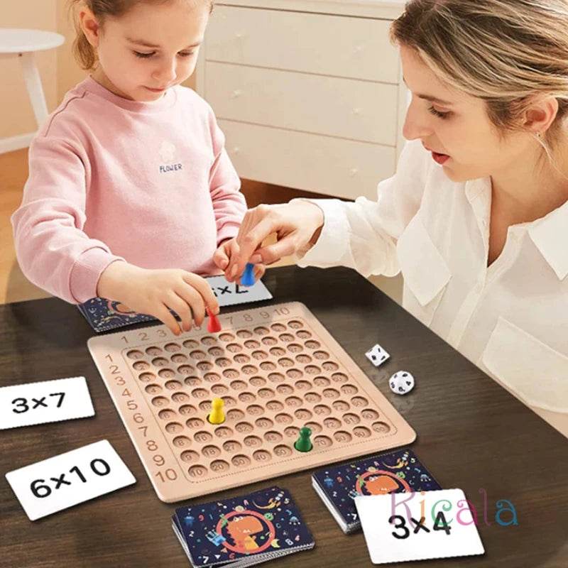 Montessori Wooden Multiplication Game: Fun Math Learning for Kids - ToylandEU