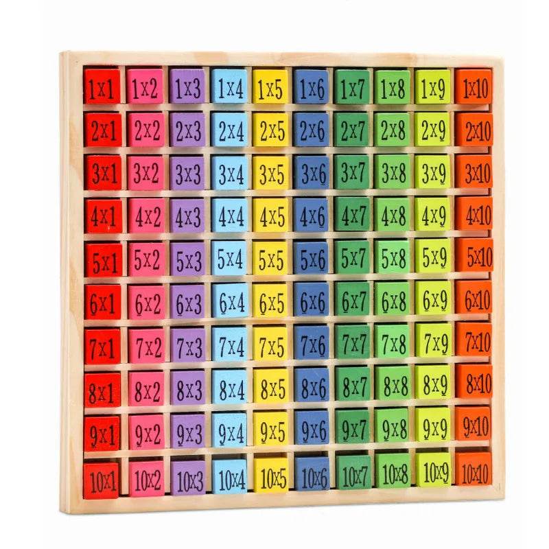 Montessori Educational Wooden Toys for Children Baby Toys 99 Multiplication Table Preschool Math Arithmetic Teaching Aids Gift - ToylandEU