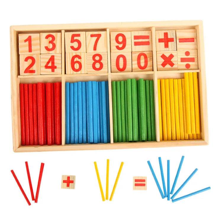Montessori Educational Wooden Toys for Children Baby Toys 99 Multiplication Table Preschool Math Arithmetic Teaching Aids Gift - ToylandEU