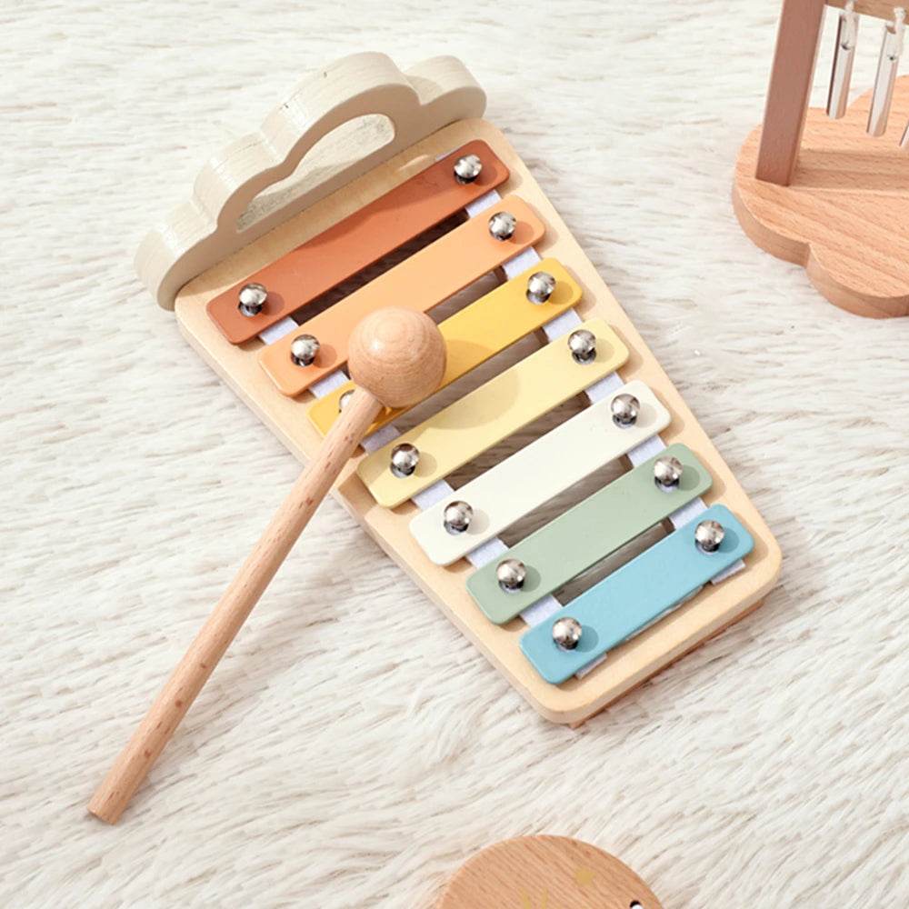 Children Montessori Instruments Toys Wooden Parent Child Interaction Puzzle Early Education Sound Cognition Music Festival Gifts - ToylandEU