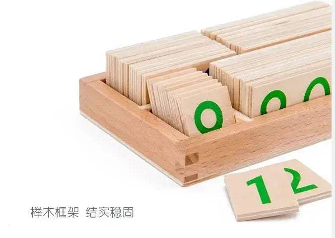 Montessori Wooden Number Cards 1 Through 9000 For Early Learning - ToylandEU