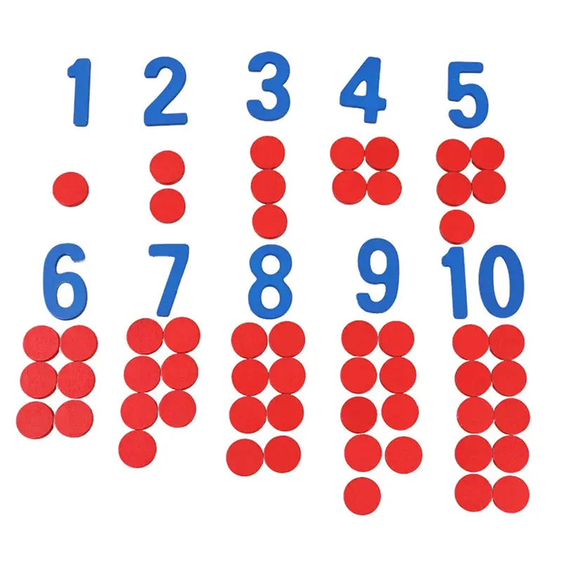 Montessori Wooden Number Cards For Early Math Skills - ToylandEU