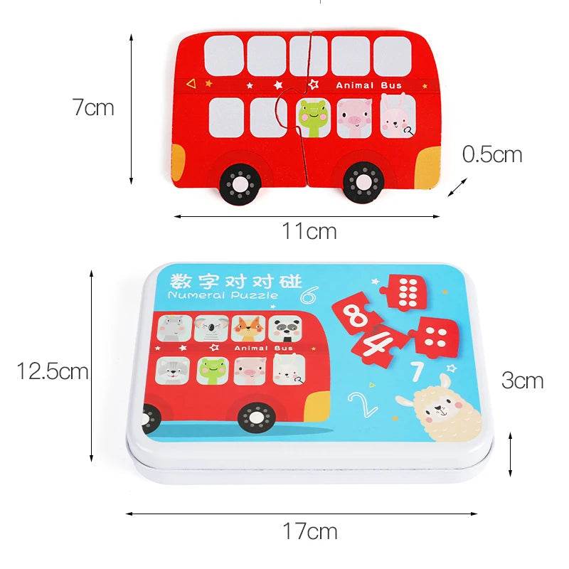 Engaging Wooden Montessori Number Puzzle for Early Learning Fun - ToylandEU