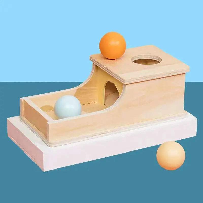 Montessori Wooden Pitch Ball Box Drawer Game For Early Education - ToylandEU
