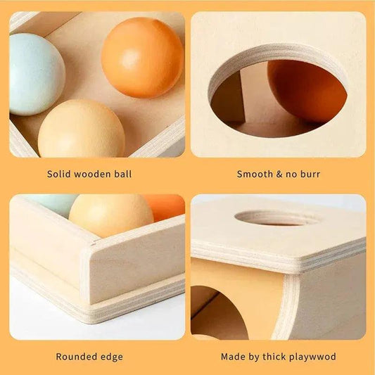  Montessori Wooden Pitch Ball Box Non Toxic For Kids -  ToylandEU™
