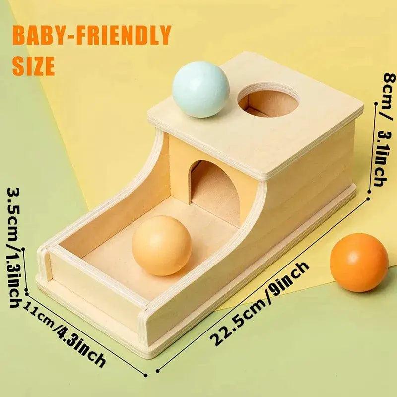  Montessori Wooden Pitch Ball Box Non Toxic For Kids -  ToylandEU™