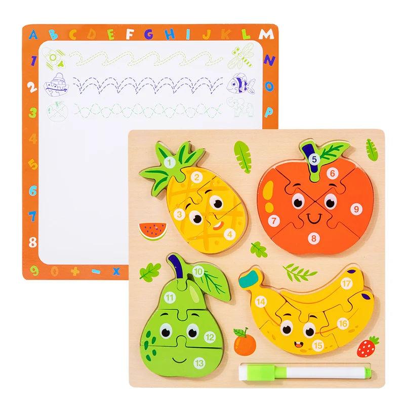  Montessori Wooden Puzzle | 3D Animals | Toylandeu™ 